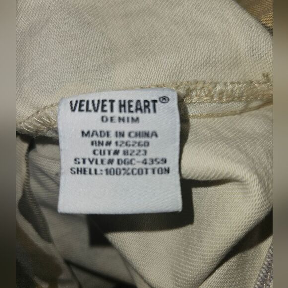 Velvet Heart Denim Camoflauge Military Jacket Size L - Picture 4 of 7
